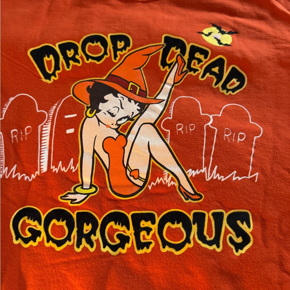Vintage Betty Boop Halloween sweatshirt - Picture 2 of 4